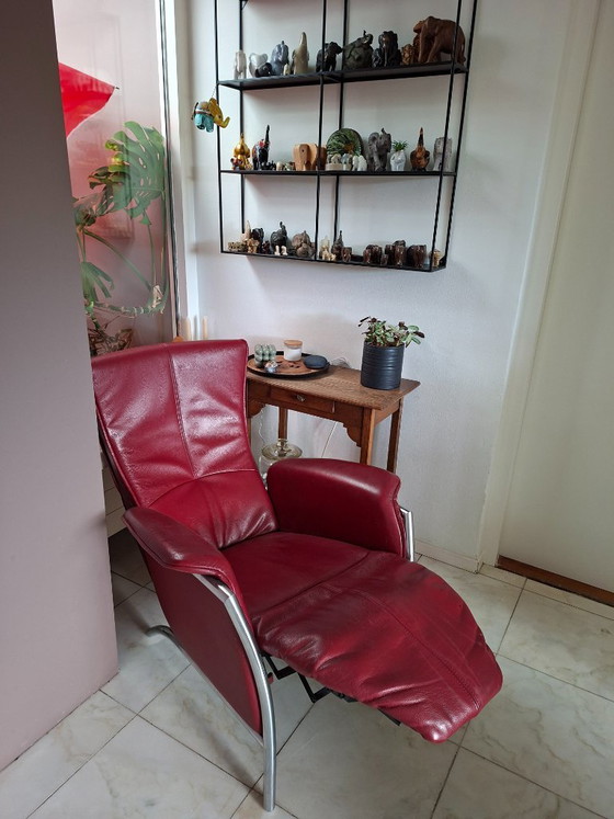 Poltrona di design "The Future" - Panda - Pelle rossa – De Toekomst, Poltrone relax, Leather (photo 5 of 5)