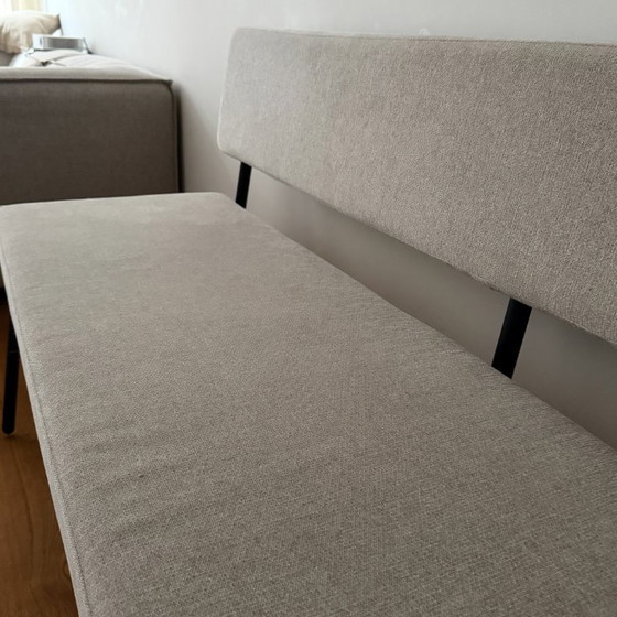 Image 1 of Banc de salle à manger scandinave Aspen beige recyclé