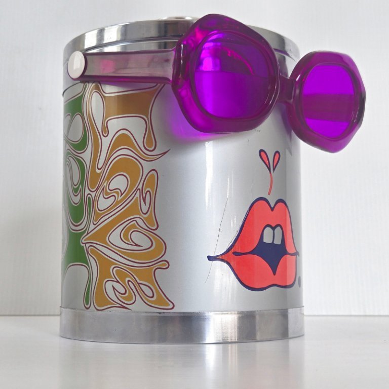 Vintage 1970s Peter Max Groovy Psychedelic Pop Ice Bucket | €300