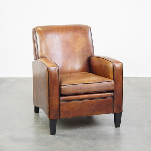 Vintage Schapenleren Design Armchair 