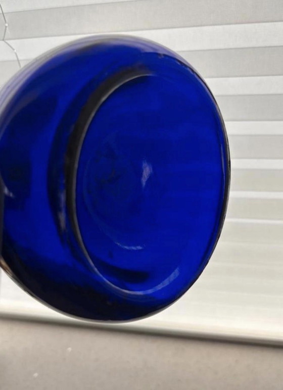 Image 1 of Holmegaard - Bouteille/carafe Viking bleu cobalt