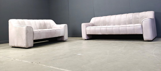 Image 1 of Ensemble de canapés vintage en cuir DS44 par Desede, années 1970