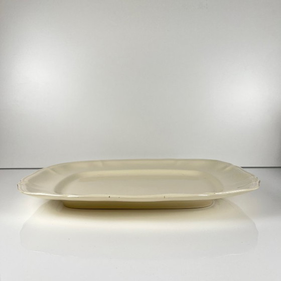 Image 1 of Large rectangular Sarreguemines cream dish, early 20th century