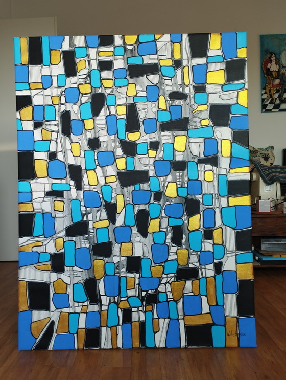 Image 1 of Natia Antadze Abstracte compositie XXL