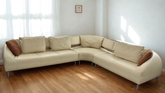 Image 1 of New condition Leolux Vol de Rève design corner sofa