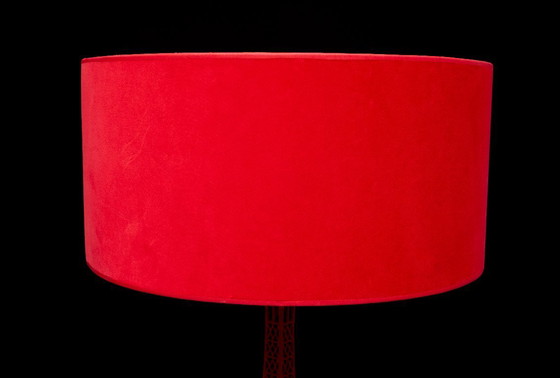 Image 1 of Magnifique lampe Tour Eiffel rouge extra large fabriquée par EICHHOLTZ