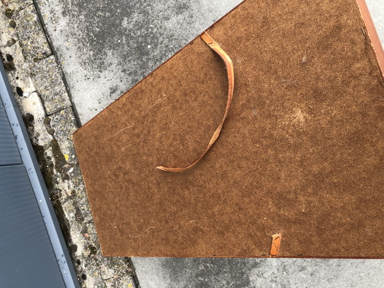 Image 1 of Vintage mirror with teak wood frame