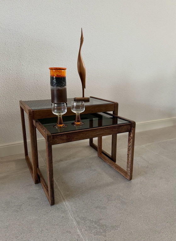 Tavolini Wengé con vetro fumé – Legno (photo 3 of 5)