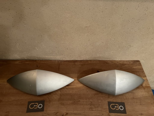 2 X Tobias Grau Artur.  Aluminium Satin   - No Glass !