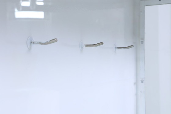 Image 1 of Grande armadietto vintage per medicinali anni '40 | armadietto in vetro metà secolo | vetrinetta portaoggetti #04-28