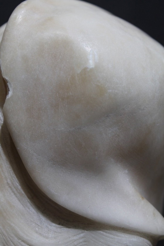 Image 1 of Büste aus Marmor/Alabaster, signiert Bessie