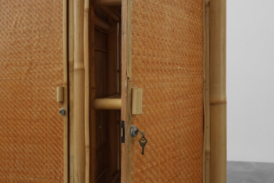 Image 1 of Armadio in bambù e rattan della metà del secolo scorso, Italia 1960 ca.