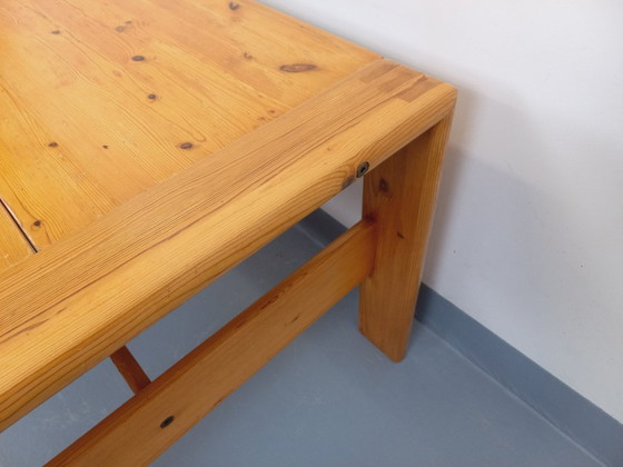 Image 1 of Grote vintage salontafel van massief grenenhout uit de jaren 70/80.