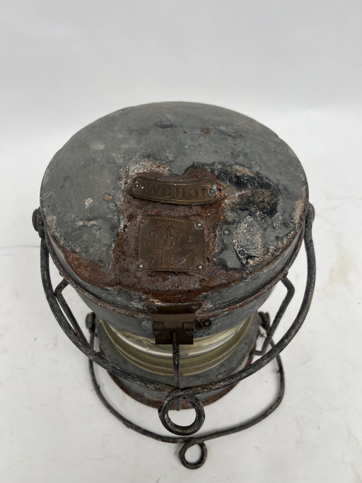 Antique ship's lamp