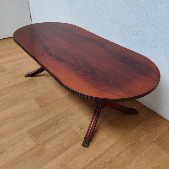 Image 1 of Vintage ovale palissander salontafel koffietafel