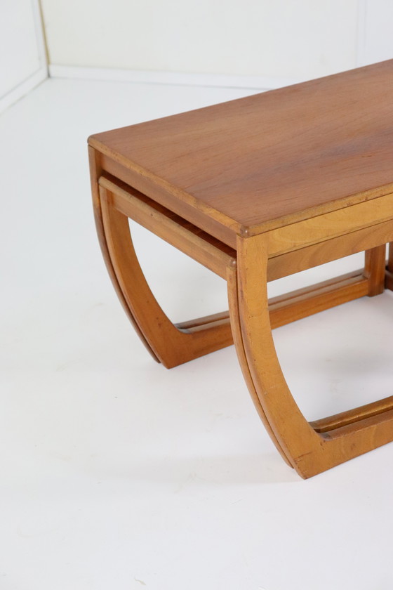 Image 1 of Beithcraft Coffee Table With 2 Nesting Tables 'Ratho' Vintage