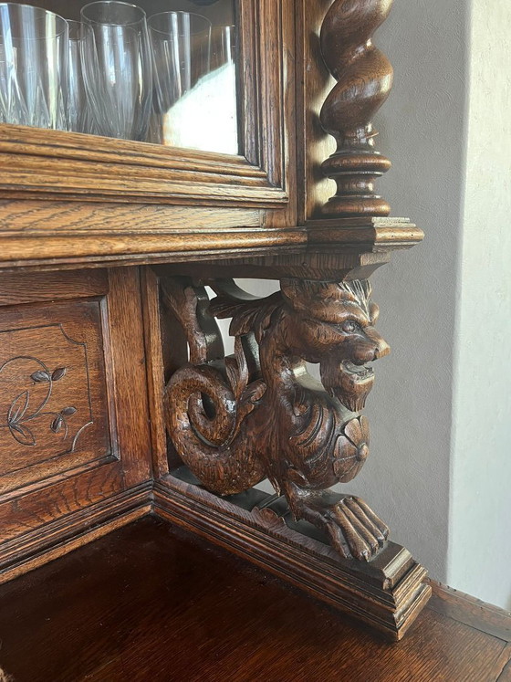 Image 1 of Mobile da caccia antico francese (rovere) – stile Enrico II – ca. 1880