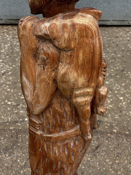 Image 1 of Art Africain - Sculpture bois année H 80 cm - 1920-1930 - Homme chasseur
