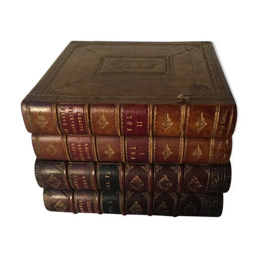 Eiswürfelbehälter in Buchform aus Holz und Leder