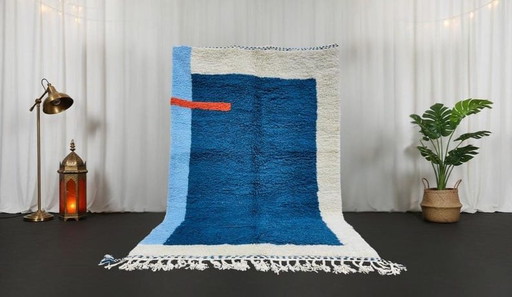 Handgemaakt vloerkleed van puur wol, traditioneel vakmanschap, 2/3 meter – Alberto Bazzani, vloerkleden en tapijten, Wool