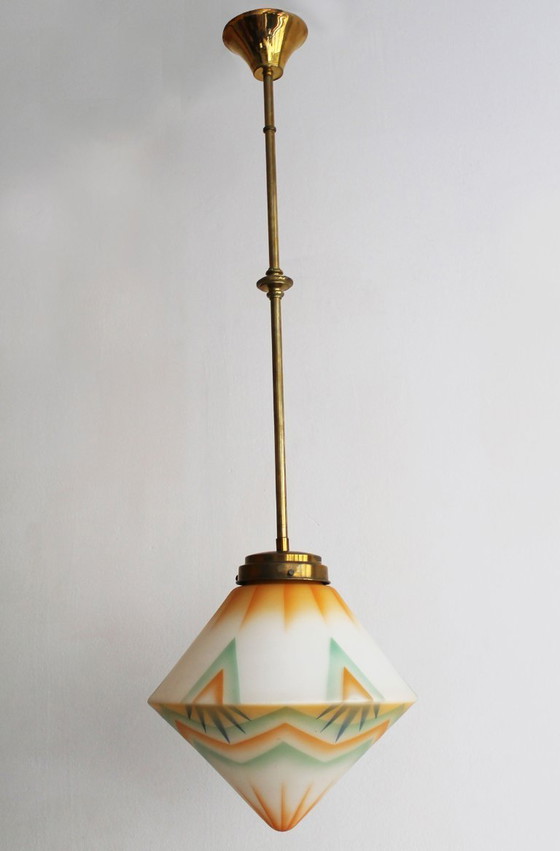 Image 1 of Rara lampada da soffitto Art Deco del 1930