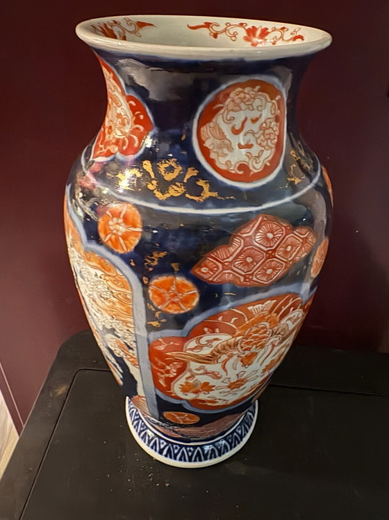 Beautiful Antique Japanese Imari Vase, Meiji Period (ca. 1900), 31 cm, Asian vases from holland, Porcelain (photo 3 of 9)