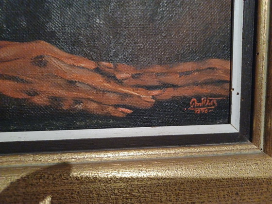 Image 1 of Beautiful, intimate portrait (clair obscur) - Oil on canvas