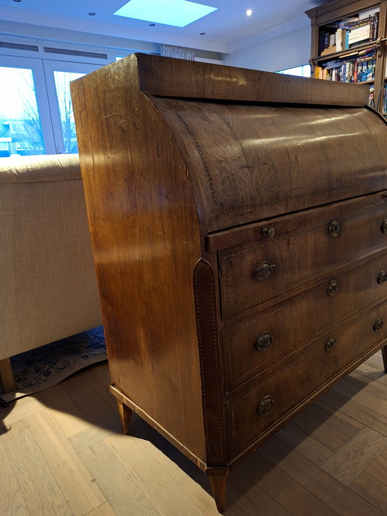 Image 1 of Secreter de madera con 3 cajones, 51x115x105