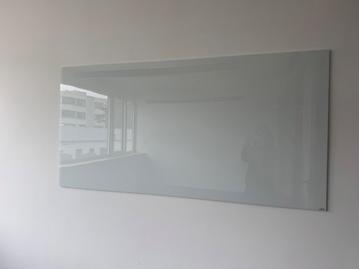 Pizarra blanca de vidrio LINTEX de 1 m x 2 m / pizarra blanca de diseño