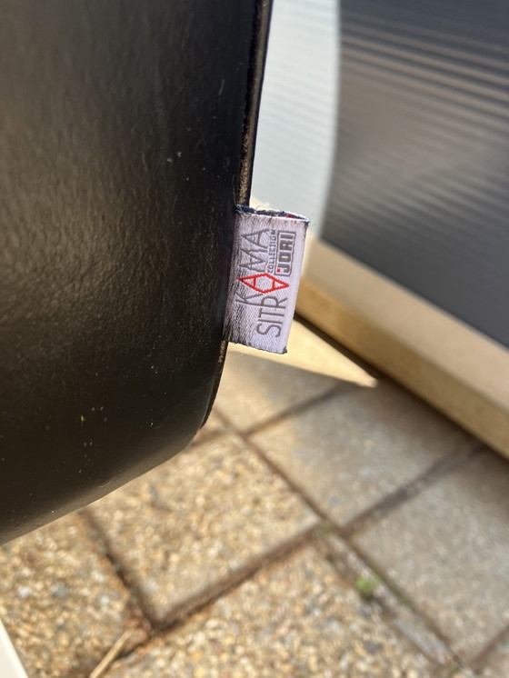 Image 1 of 2x sedie laterali Jori Kubolo in pelle nera Condizioni ottimali!!!