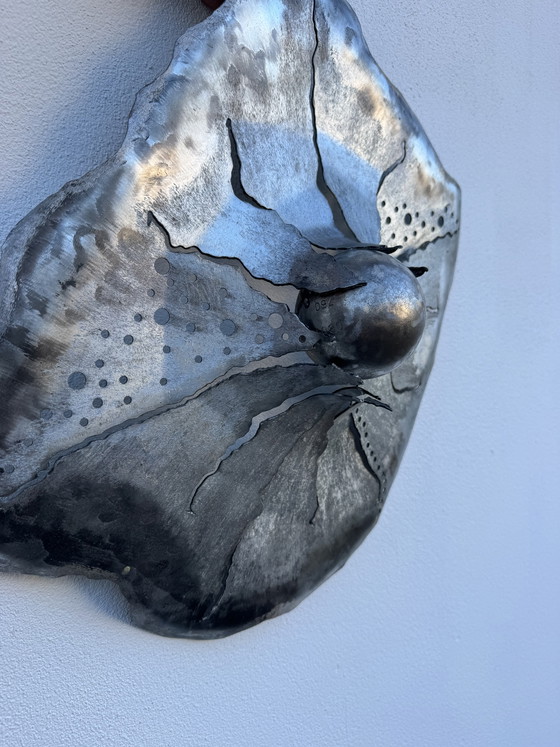 Image 1 of Handcrafted wrought iron wall sculpture