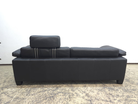 Image 1 of De Sede ds 17 Wk Living Leather Sofa Couch Designer Sofa Black Top
