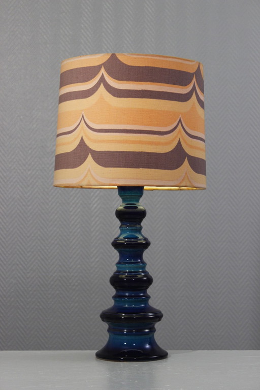 Large Ceramic Lamp Vintage Space Age 1970s Style Carstens Steuler Zalloni Luxus