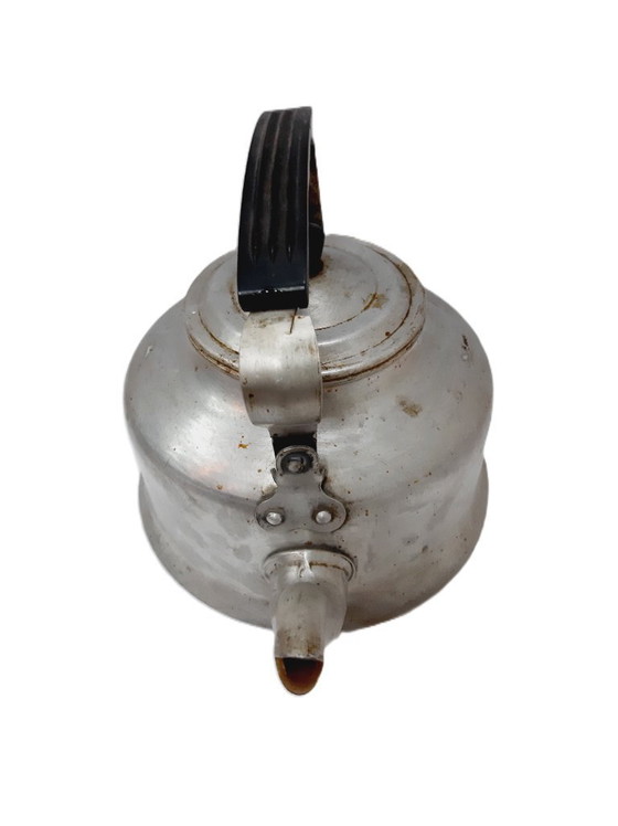 Image 1 of Large Vintage Aluminium Kettle with bakelite handle