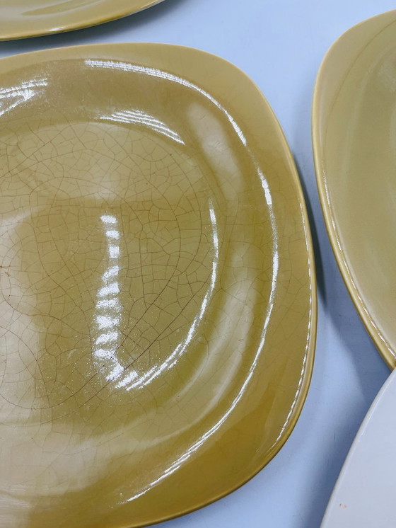 Image 1 of Set di 4 piatti Boch La Louvière – Seduzione – anni '60