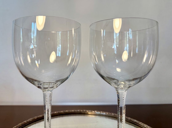 Image 1 of 2 verres à eau Baccarat mousseline cristal modèle 7775 Uni 