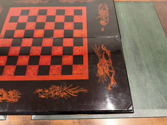Tablero de ajedrez chino antiguo Backgammon – Objetos decorativos, Madera (photo 3 of 9)