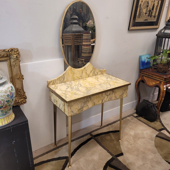Image 1 of Tocador Art Déco, Pergamino, Mid-Century, 50’S – Italia