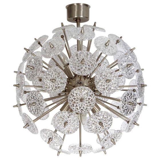 Image 1 of St Lambert Faceted Glass Roundel Sputnik Chandelier