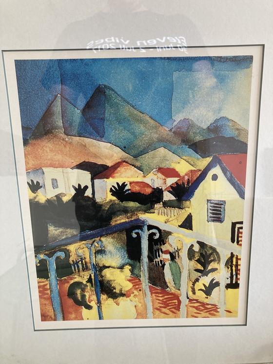 Image 1 of August Macke 'The bright house ' and 'St.Germain at Tunis'