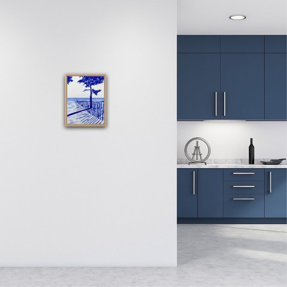 Image 1 of Acrilico su carta bianca Hahnemuhle 325 g. Dimensioni 40x30 cm.