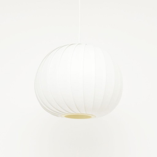 Lampe Menuett blanche de L. Schioler, Danemark 1972