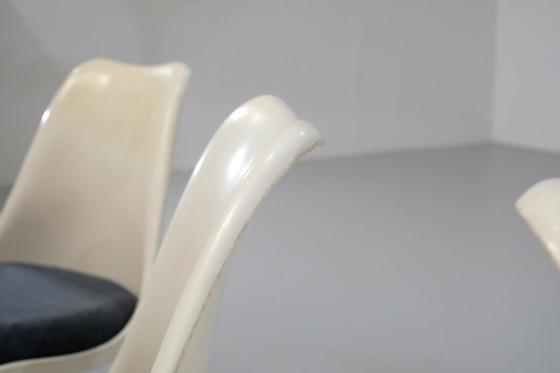 Image 1 of Satz „Tulip“-Stühle, entworfen von Eero Saarinen für Knoll International, USA, 1957