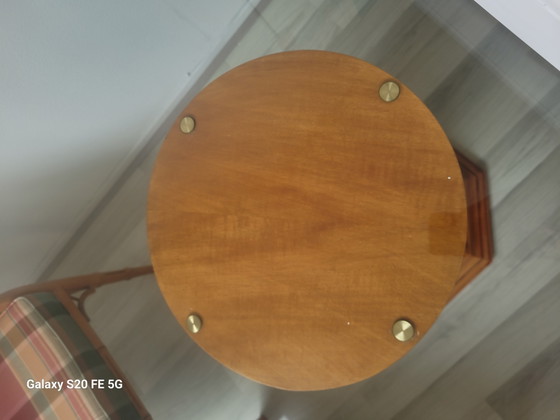 4 Faux Bamboo Giorgetti stoelen en eettafel – Eetkamerstoelen, Glass, Textile (photo 12 of 14)