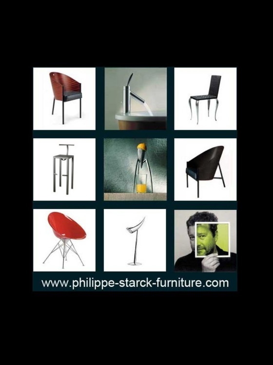 Image 1 of PHILIPPE STARCK Stoel Barkruk SARAPIS Postmodern DRIADE Aleph Italië