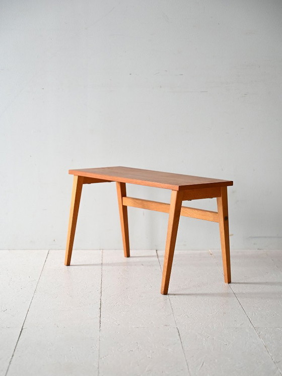 Image 1 of 1960s Scandinavian Teak and Oak Coffee Table