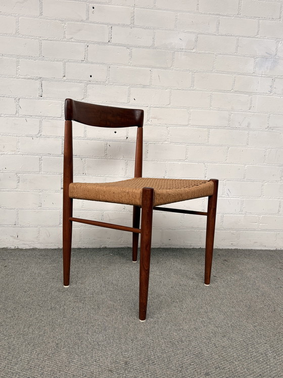 Image 1 of Bramin, table de design danois avec rallonge et 4 chaises