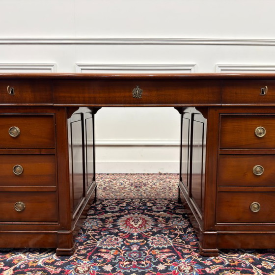 Bureau italien classique Assi D'Asolo – Bureaux, Leather, Wood (photo 10 of 18)