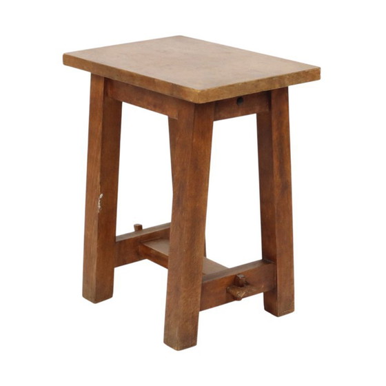 Charmante Oude Houten Kruk Zuid Frankrijk Rustiek Fifties – Krukjes, Wood, Vintage (photo 7 of 18)