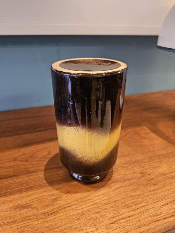 Vaso Vintage Scheurich West Germany - Marrone/Giallo – Vasi, Ceramica (photo 4 of 5)